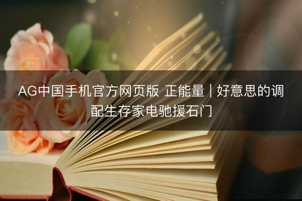 AG中国手机官方网页版 正能量 | 好意思的调配生存家电驰援石门