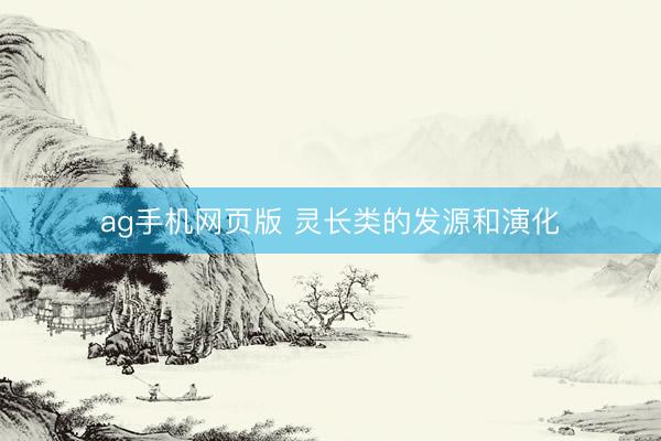 ag手机网页版 灵长类的发源和演化