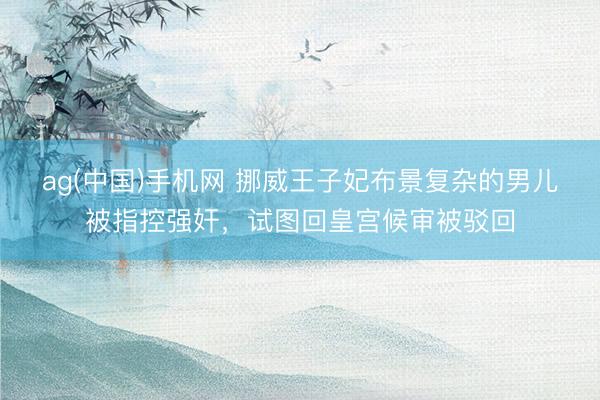 ag(中国)手机网 挪威王子妃布景复杂的男儿被指控强奸，试图回皇宫候审被驳回